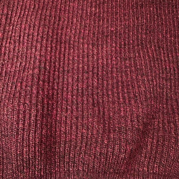 Gant Scotland Wool Sweater Mens Crewneck Pullover Burgundy Medium Oversized - Picture 8 of 15